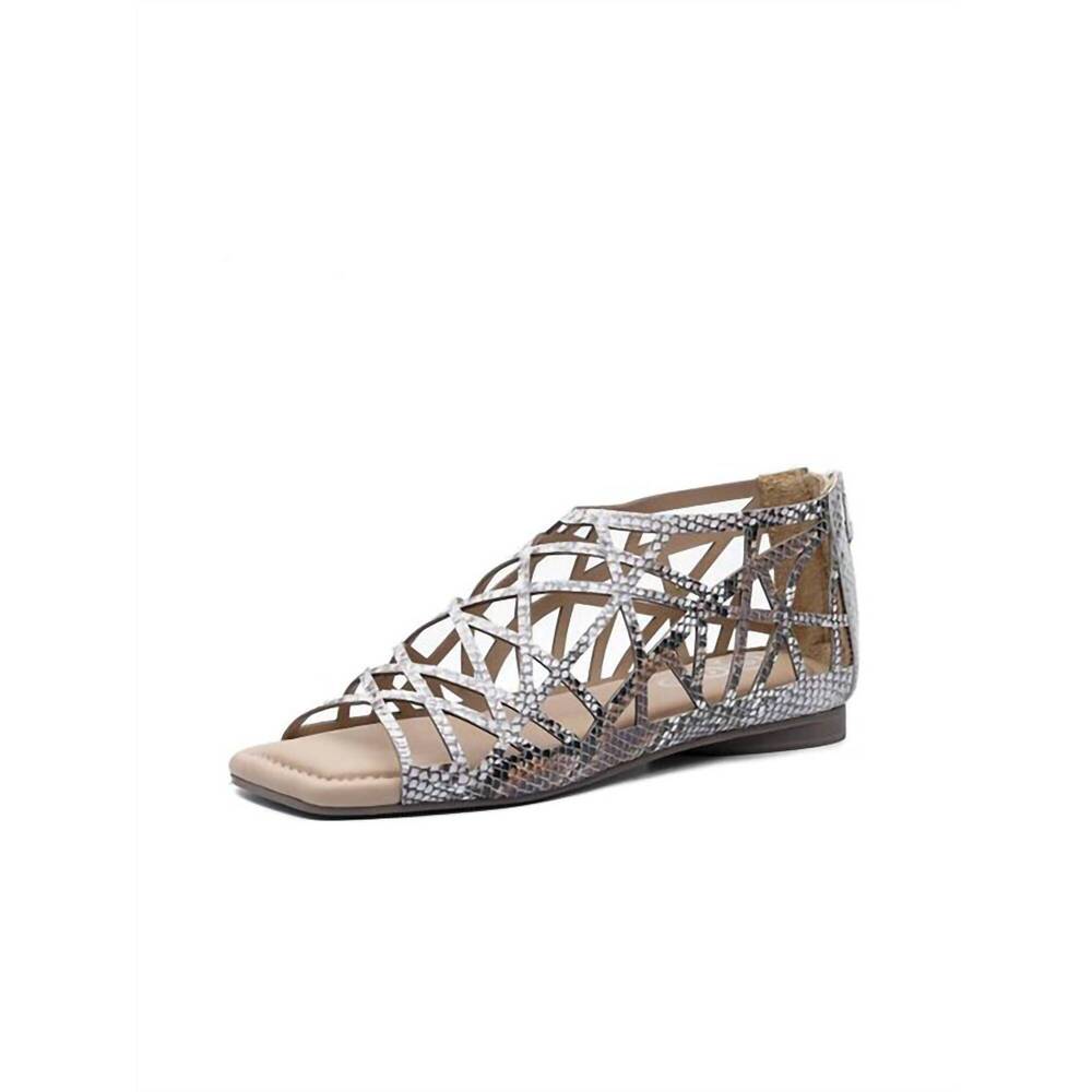 NEW GOLO lazy sandal in natural snake print